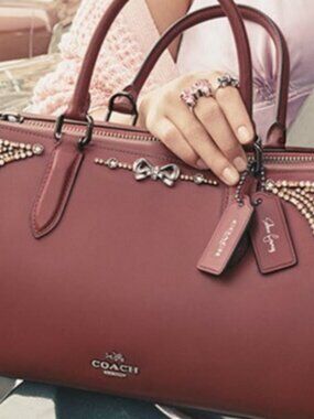 Coach x Selena Bond Bag With Crystal Embellishment & Dust Cover 39289 ©️2018 -